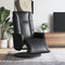 Fauteuil verstelbaar met voetensteun kunstleer zwart