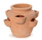 Mcollections - Bloembak Aardbeienpot whitewash 6 cm cups d35 cm h28,5 cm Mcollections