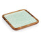 Middenstuk Wit Bruin Groen Blad van een plant 25 x 25 cm