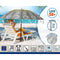 Strandparasol Grijs Ø 240 cm SPF50+ Boho