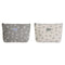 Reistasje DKD Home Decor Wit Grijs Katoen 33 x 8 x 21 cm (2 Stuks)