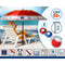 Strandparasol Ø 220 cm SPF50+ Anker