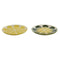 Eetbord Home ESPRIT Geel Groen Keramiek Citroen 22,5 x 22,5 x 2,5 cm (2 Stuks)