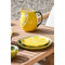 Eetbord Home ESPRIT Geel Groen Keramiek Citroen 22,5 x 22,5 x 2,5 cm (2 Stuks)