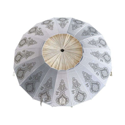 Strandparasol Wit Ø 240 cm SPF50+ Boho