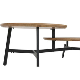 Hoofdtafel Home ESPRIT Zwart Natuurlijk 115 x 60 x 40,5 cm