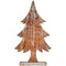 Decoratieve figuren Kerstboom Zilverkleurig Hout 5 x 49,5 x 26 cm (6 Stuks)