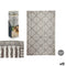 Tapijt GiftDecor EXAG-1006 Wit Grijs Polypropyleen 120 x 180 cm (12 Stuks)