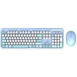 Draadloos toetsenbord + muiscombinatie - MOBILITY LAB - Pure Color - Blauw - Ergonomisch ontwerp...
