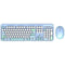 Draadloos toetsenbord + muiscombinatie - MOBILITY LAB - Pure Color - Blauw - Ergonomisch ontwerp...