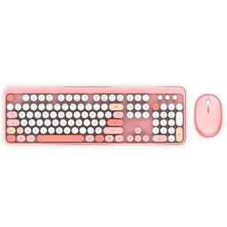 Draadloos toetsenbord + muiscombinatie - MOBILITY LAB - Pure Color - Roze - Ergonomisch ontwerp -...
