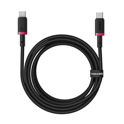 Baseus Dura Type C naar Type C 100 W snellaadkabel 2 m Zwart, Rood