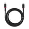 Baseus Dura Type C naar Type C 100 W snellaadkabel 2 m Zwart, Rood