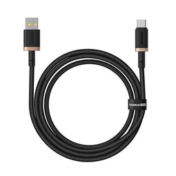 Baseus Dura USB Type A naar Type C 60 W snellaadkabel 1 m Zwart, Goud