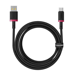 Baseus Dura USB Type A naar Type C 60 W snellaadkabel 2 m Zwart, Rood