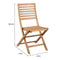Set van 2 inklapbare Acacia FSC tuinstoelen - 47 x 57,5 x H.89,5 cm