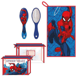 Tas met accessoires Spider-Man Donkerblauw 23 x 15 x 8 cm