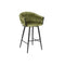 Kruk DKD Home Decor Zwart Groen Fluweel Metaal 61 x 52 x 101 cm