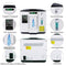 Oxygen Concentrator 93% High Concentration, Oxygen Concentrate 1-7L/min Adjustable Flow, Oxygen Machine Suitable for Travel Home and Office Use