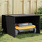 Garage voor robotmaaier 86x90x52/57 cm poly rattan zwart