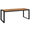 Tuintafel met U-vormige poten 200x90x75 cm massief acaciahout
