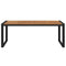 Tuintafel met U-vormige poten 200x90x75 cm massief acaciahout