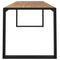 Tuintafel met U-vormige poten 200x90x75 cm massief acaciahout