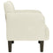 Fauteuil met armleuningen 54 cm fluweel crmekleurig