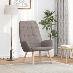 Relaxstoel stof taupe