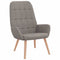 Relaxstoel stof taupe