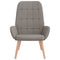 Relaxstoel stof taupe