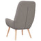 Relaxstoel stof taupe