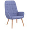 Relaxstoel stof jeansblauw