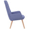 Relaxstoel stof jeansblauw