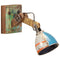 Wandlamp industrile stijl rond E27 meerkleurig