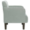 Fauteuil met armleuningen 54 cm fluweel lichtgrijs