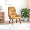 Relaxstoel fluweel bruin
