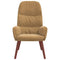 Relaxstoel fluweel bruin