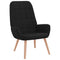 Relaxstoel stof zwart