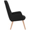 Relaxstoel stof zwart