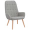 Relaxstoel stof wolk grijs