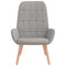 Relaxstoel stof wolk grijs