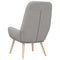 Relaxstoel stof wolk grijs