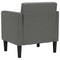 Fauteuil met armleuningen 53 cm stof donkergrijs