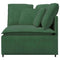 Modulaire hoekmodule bank met kussens 100 cm jungle groen