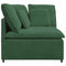 Modulaire hoekmodule bank met kussens 100 cm jungle groen