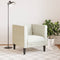 Fauteuil Chesterfield-stijl fluweel crmekleurig