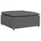Modulaire voetenbank module 100x100x48 cm donkergrijs
