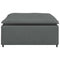 Modulaire voetenbank module 100x100x48 cm donkergrijs