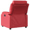 Fauteuil verstelbaar kunstleer rood